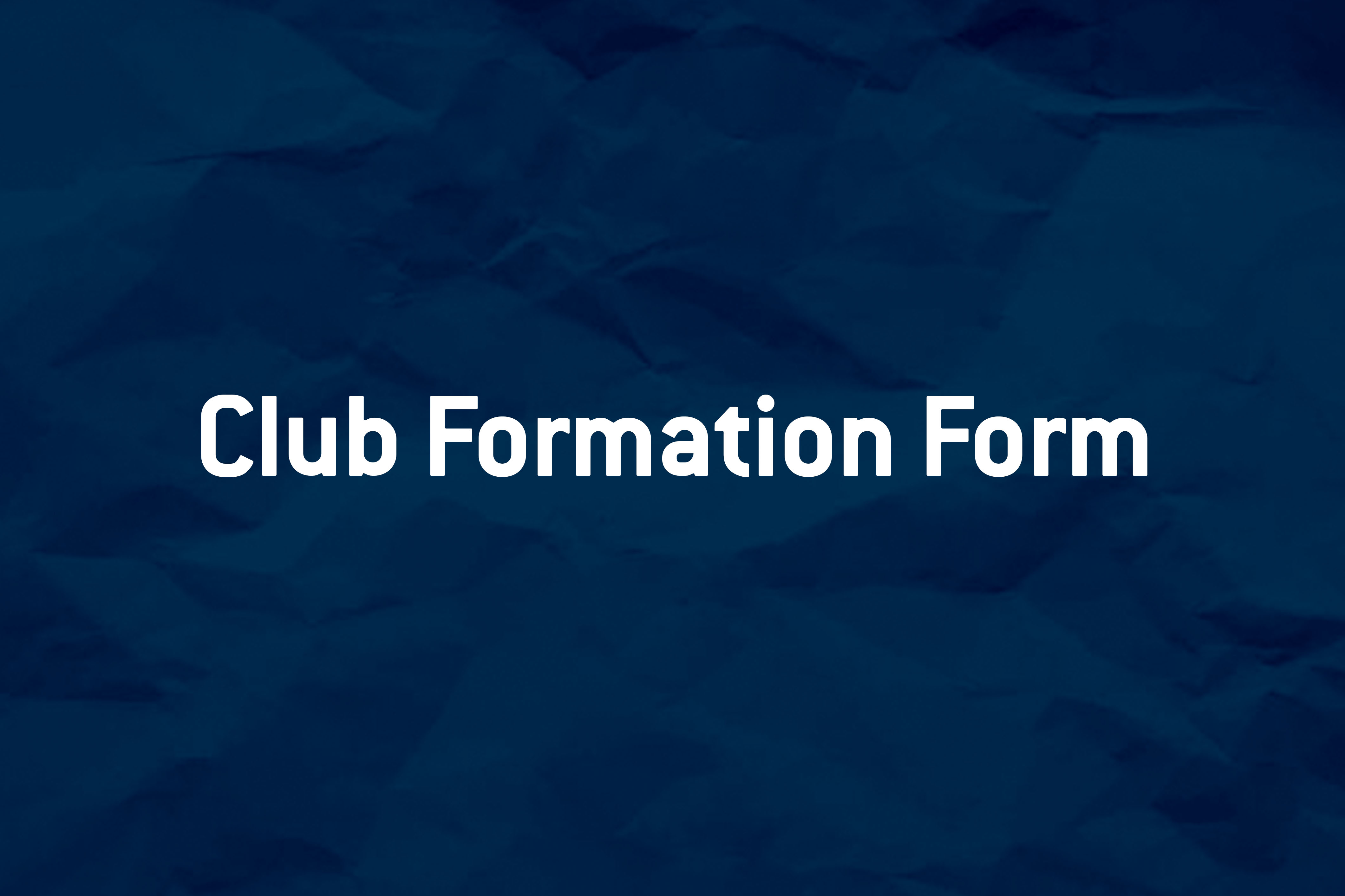 Club Formation Form image
